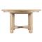 Nigel Coastal Beach Light Oak Round Extendable Dining Table - 54-74&quot;|Kathy Kuo Home