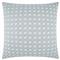 Laney Coastal Light Blue Geometric Indoor Outdoor Throw Pillow - 22x22|Kathy Kuo Home