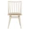 Lara Rustic Lodge Beige Striped Off White Oak Windsor Dining Side Chair|Kathy Kuo Home