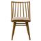 Lara Rustic Lodge Beige Striped Oak Windsor Dining Side Chair|Kathy Kuo Home