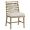 Palecek Pratt Coastal Beige Performance Whitewash Wood Jute Rope Dining Chair|Kathy Kuo Home
