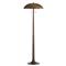 Fleetwood Mid Century Modern Vintage Brass Aluminum Floor Lamp|Kathy Kuo Home