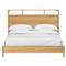 Abdiel Modern Classic Oak Wood Bed - Queen|Kathy Kuo Home