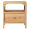 Abdiel Modern Classic Oak Wood Nightstand|Kathy Kuo Home