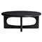 Arley Modern Classic Black Oak Wood Round Coffee Table|Kathy Kuo Home