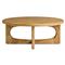 Arley Modern Classic Oak Wood Round Coffee Table|Kathy Kuo Home