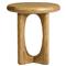Arley Modern Classic Oak Wood Side Table|Kathy Kuo Home