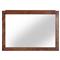 Briella Modern Classic Dark Brown Burl Wood Rectangular Wall Mirror|Kathy Kuo Home