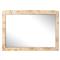 Briella Modern Classic Light Brown Burl Wood Rectangular Wall Mirror|Kathy Kuo Home