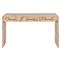Briella Modern Classic Light Brown Burl Wood Rectangular Desk|Kathy Kuo Home
