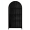 Gabriel Modern Classic Black Iron Arched Display Case|Kathy Kuo Home