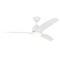 Visual Comfort Avila Modern Matte White Steel LED Ceiling Fan - 54&quot;|Kathy Kuo Home