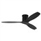 Visual Comfort Collins Midnight Black Steel Smart Hugger Ceiling Fan - 52&quot;|Kathy Kuo Home