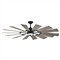 Visual Comfort Prairie Rustic Grey Oak Blades Aged Pewter LED Ceiling Fan - 62&quot;