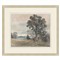 Yorkshire Traditional Grey Landscape Silver Leaf Frame Painting 2 - 23x26|Kathy Kuo Home