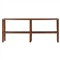 Tobi Updated Traditional Brown Oak Spindle Rectangular Console Table|Kathy Kuo Home