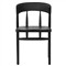 Tanner Updated Traditional Black Oak Wood Woven Dining Side Chair|Kathy Kuo Home