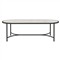 Emeline Albarium Dekton Black Iron Oval Outdoor Dining Table - 96&quot;|Kathy Kuo Home