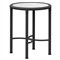 Emeline Helena Dekton Black Iron Outdoor Round Side Table|Kathy Kuo Home