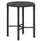Emeline Micron Dekton Black Iron Outdoor Round Side Table|Kathy Kuo Home