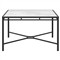 Emeline Helena Dekton Black Iron Square Outdoor Dining Table - 48&quot;|Kathy Kuo Home