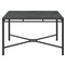 Emeline Micron Dekton Black Iron Square Outdoor Dining Table - 48&quot;|Kathy Kuo Home