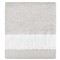 Wells Light Grey Herringbone Textured Indoor / Outdoor Throw Blanket|Kathy Kuo Home