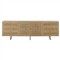 Emilie Coastal Beach Natural Cane Mango Wood Sideboard|Kathy Kuo Home