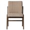 Ali Mid Century Modern Beige Performance Wood Dining Chair|Kathy Kuo Home