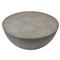 Bruce Modern Classic Grey Concrete Round Drum Outdoor Coffee Table|Kathy Kuo Home