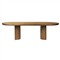 Paris Rustic Lodge Brown Acacia Oval Extendable Dining Table - 84-104&quot;|Kathy Kuo Home