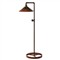 Lennox Industrial Dark Copper Pipe Cone Shade Floor Lamp