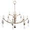Laurie Traditional Shell Crystal Antique Silver Steel Chandelier|Kathy Kuo Home