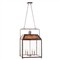 Lucienne Traditional Dark Copper Steel Square Lantern|Kathy Kuo Home