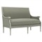 Juliette Sage Velvet Provence Sage Settee|Kathy Kuo Home