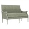 Juliette Willow Green Velvet Provence Sage Settee|Kathy Kuo Home