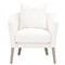 Angelica Modern Classic White Performance Upholstered Wood Barrel Chair Overstock|Kathy Kuo Home