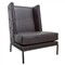 Warwick Industrial Black Leather Nailhead Trim Side Chair Overstock|Kathy Kuo Home