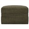 Romilly Tuscan Olive Ottoman - Upholstered to Floor|Kathy Kuo Home
