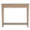 Peterson Updated Traditional Natural Brown Wood Rectangular Console Table - 41&quot;|Kathy Kuo Home