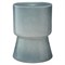 Claudia Coastal Beach Blue Glass Outdoor Garden Stool|Kathy Kuo Home