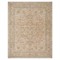 Atlee Updated Traditional Beige Wool Oushak Patterned Rug - 6&#39;5&quot;x8&#39;10&quot;