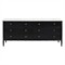 Poema Updated Traditional White Marble Black Wood Double Dresser|Kathy Kuo Home