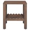 Bella Modern Classic Brown Mango Wood Scalloped Square Side Table|Kathy Kuo Home