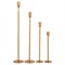 Elani Traditional Brass Iron Taper Candleholder - Set of 4|Kathy Kuo Home
