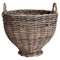 Maisie Coastal Beach Natural Rattan Footed Floor Basket|Kathy Kuo Home