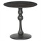 Daniel Updated Traditional Black Aluminum Round End Table|Kathy Kuo Home