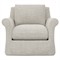 Ameerah Fog Textured Weave Slipcovered Chair|Kathy Kuo Home