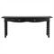 Thomas Updated Traditional Black Wood Spindle Console Table|Kathy Kuo Home