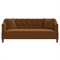 Willa Spice Performance Velvet Sofa - 86"|Kathy Kuo Home